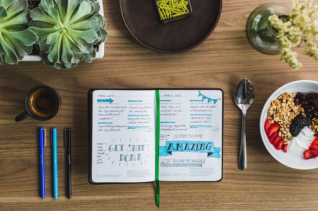 Esempio di bullet journal