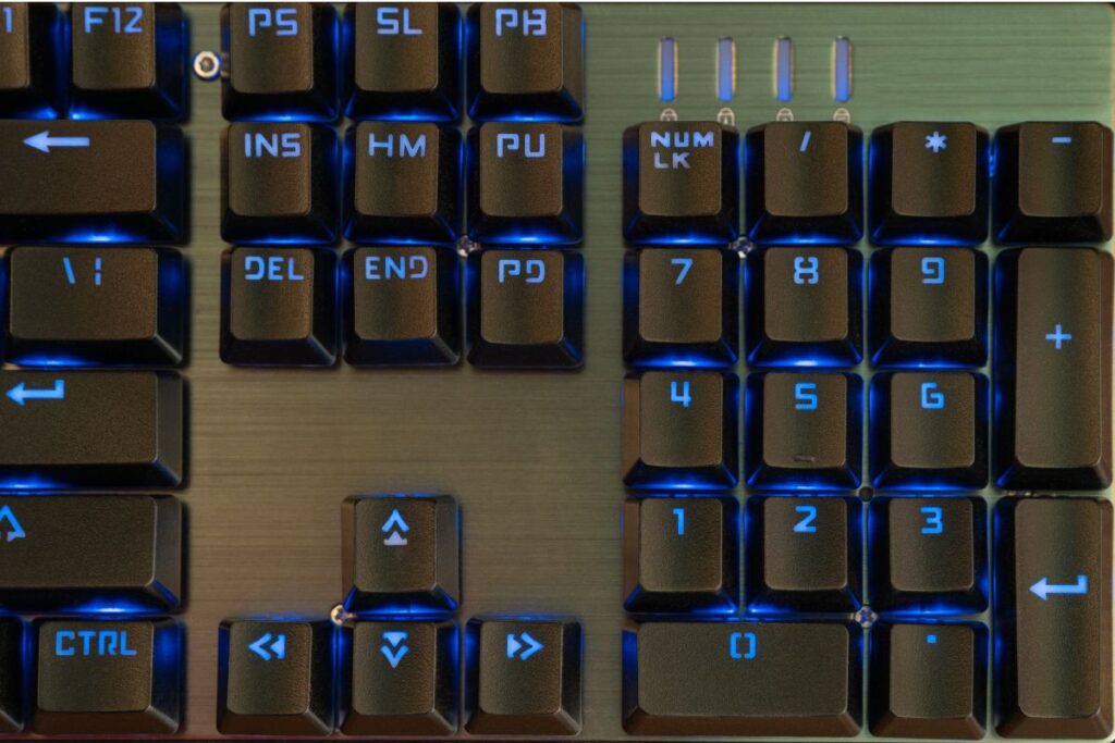 Il tastierino numerico